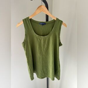 Green Sleeveless Maternity Top